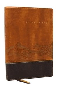 bokomslag Peace of God Bible: Discover and Experience God's Shalom Throughout the Bible (NKJV, Brown Leathersoft, Red Letter, Comfort Print)