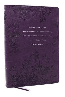 bokomslag Peace of God Bible: Discover and Experience God's Shalom Throughout the Bible (NKJV, Purple Leathersoft, Red Letter, Comfort Print)