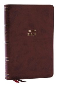 bokomslag NKJV, Single-Column Reference Bible, Verse-by-verse, Brown Leathersoft, Red Letter, Comfort Print