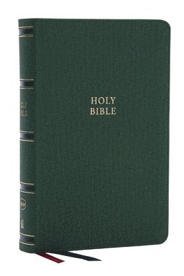 NKJV, Single-Column Reference Bible, Verse-by-verse, Green Leathersoft, Red Letter, Comfort Print 1