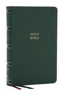 bokomslag NKJV, Single-Column Reference Bible, Verse-by-verse, Green Leathersoft, Red Letter, Comfort Print (Thumb Indexed)