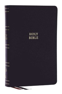bokomslag NKJV, Single-Column Reference Bible, Verse-by-verse, Black Bonded Leather, Red Letter, Comfort Print (Thumb Indexed)