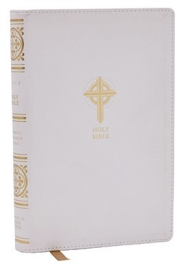 Catholic Bible Press - NRSVCE Sacraments of Initiation Catholic Bible, White Leathersoft, Comfort Print, Inbunden