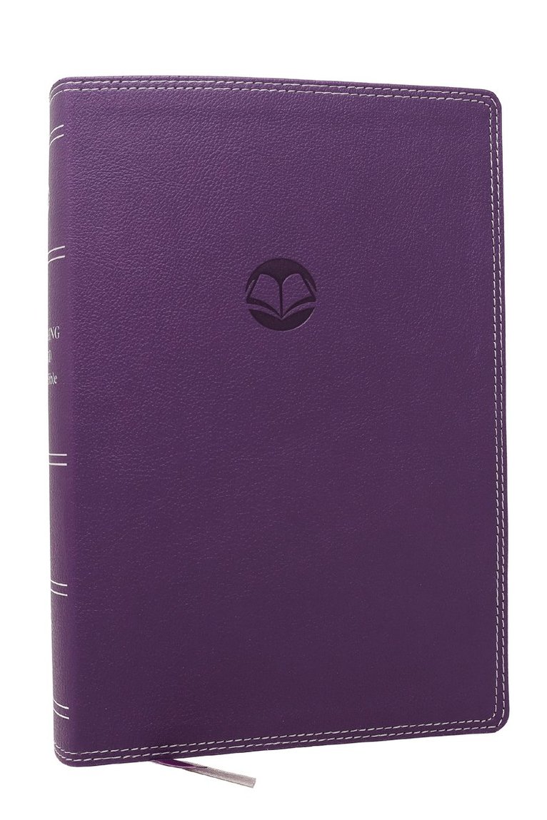 Thomas Nelson, David Guzik - Enduring Word Study Bible: Pastoral Commentary from Every Chapter of the Bible (NKJV, Purple Leathersoft, Red Letter, Comfort Print, Thumb Indexed), Inbunden