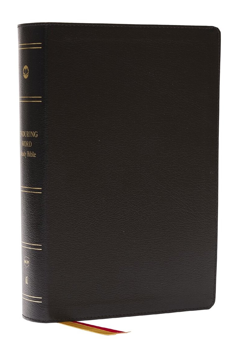 Thomas Nelson, David Guzik - Enduring Word Study Bible: Pastoral Commentary from Every Chapter of the Bible (NKJV, Black Bonded Leather, Red Letter, Comfort Print), Inbunden