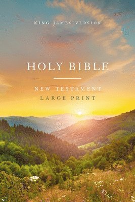 bokomslag KJV Large Print Outreach New Testament Bible, Scenic Softcover, Comfort Print