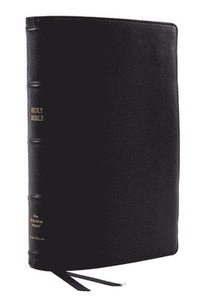 bokomslag NKJV Bible: Single-Column Verse-by-Verse w/ 72,000 Cross-References, Black Goatskin Leather, Premier Collection, Comfort Print: New King James Version