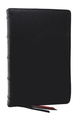 bokomslag NKJV Bible: Single-Column Verse-by-Verse w/ 72,000 Cross-References, Black Goatskin Leather, Premier Collection, Comfort Print: New King James Version