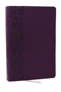 bokomslag KJV Giant Print End-of-Verse Reference Bible, Purple Leathersoft, Red Letter, Comfort Print