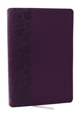 bokomslag KJV Giant Print End-of-Verse Reference Bible, Purple Leathersoft, Red Letter, Comfort Print