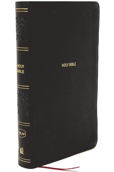 bokomslag NKJV Giant Print End-of-Verse Reference Bible, Black Leathersoft, Red Letter, Comfort Print (Thumb Indexed)