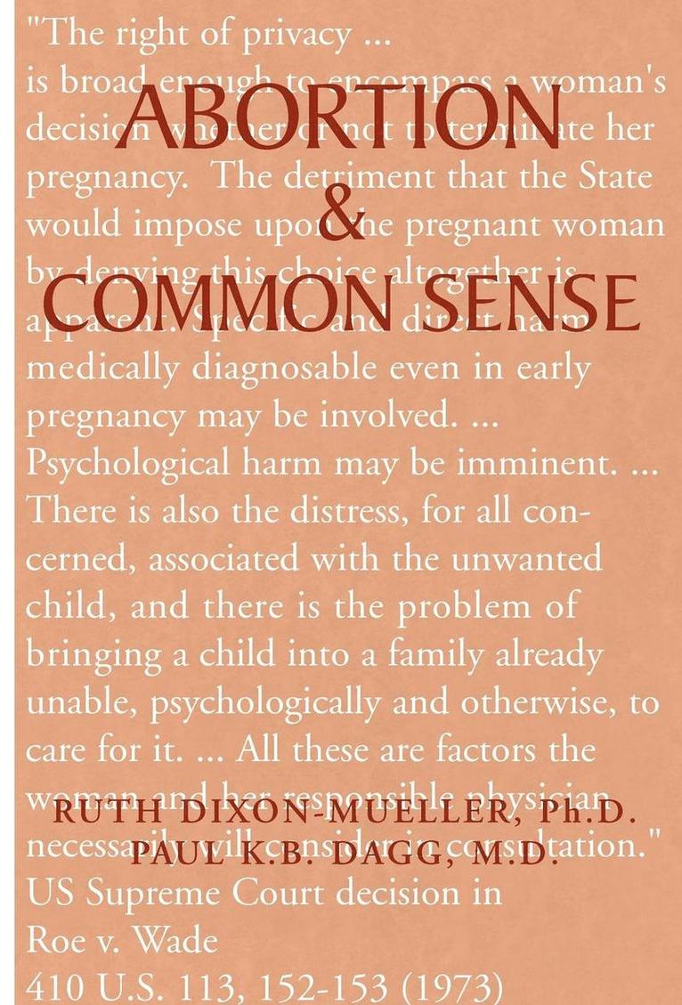 Abortion & Common Sense 1