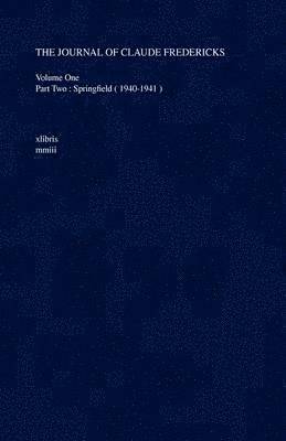 bokomslag Journal of Claude Fredericks