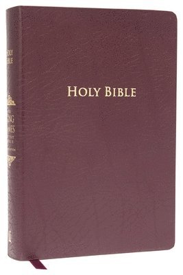 bokomslag KJV Study Bible, Large Print, Bonded Leather, Burgundy, Red Letter