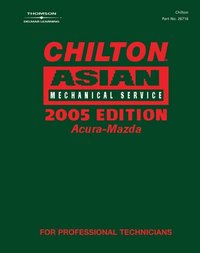 bokomslag Chilton Asian Volume 1 Mechanical Service 2005 Edition