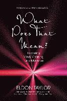 bokomslag What Does That Mean?: Exploring Mind, Meaning, and Mysteries