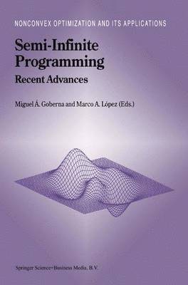 Miguel Ángel Goberna, Marco A. López - Semi-Infinite Programming, Inbunden