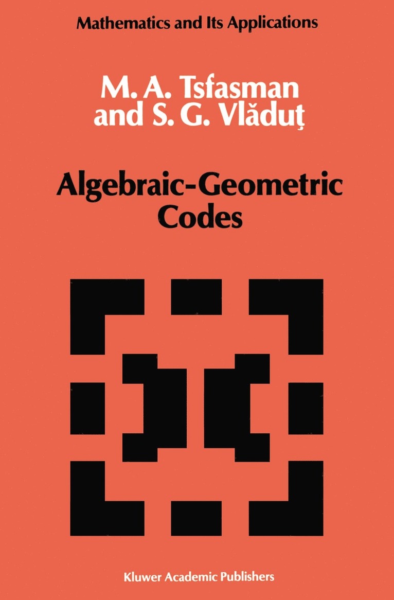 Algebraic-Geometric Codes 1