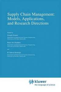 bokomslag Supply Chain Management: Models, Applications, and Research Directions