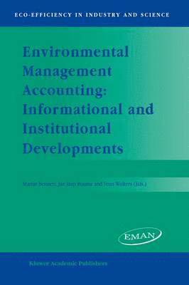 bokomslag Environmental Management Accounting: Informational and Institutional Developments