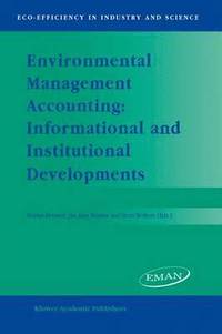 bokomslag Environmental Management Accounting: Informational and Institutional Developments