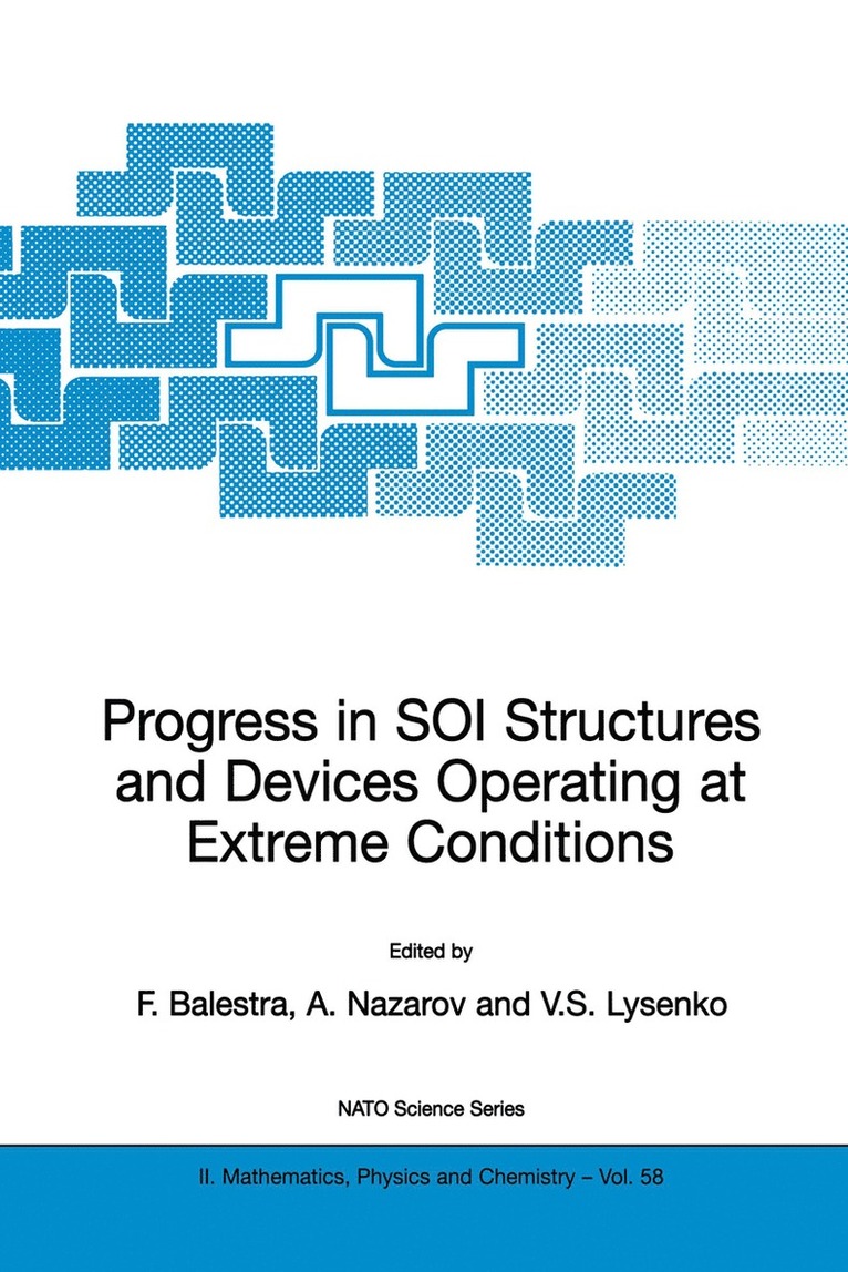 Francis Balestra, Alexei N. Nazarov, Vladimir S. Lysenko, Alexei Nazarov - Progress in SOI Structures and Devices Operating at Extreme Conditions, Häftad