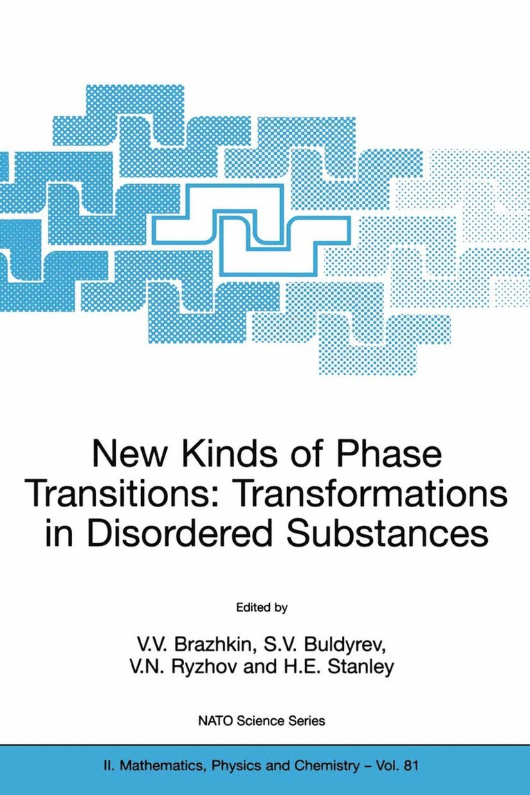 V.V. Brazhkin, S.V Buldyrev, V.N. Ryzhov, Harry Eugene Stanley, V. V. Brazhkin, S. V. Buldyrev, Vadim Brazhkin, V V Brazhkin, S V Buldyrev, V N Ryzhov - New Kinds of Phase Transitions: Transformations in Disordered Substances, Häftad