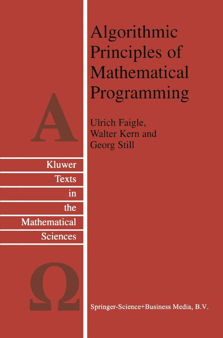 Algorithmic Principles of Mathematical Programming 1