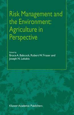 bokomslag Risk Management and the Environment: Agriculture in Perspective