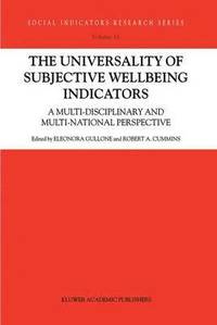 bokomslag The Universality of Subjective Wellbeing Indicators