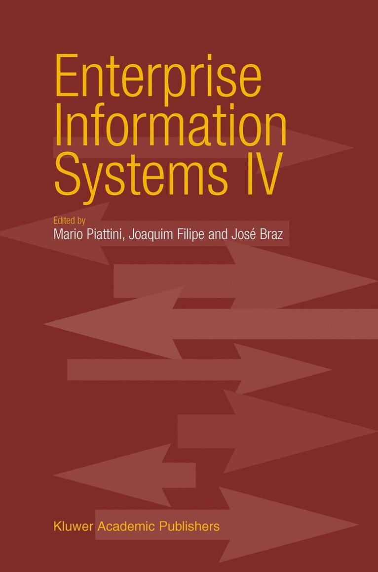 Mario G. Piattini, Joaquim Filipe, José Braz - Enterprise Information Systems IV, Inbunden