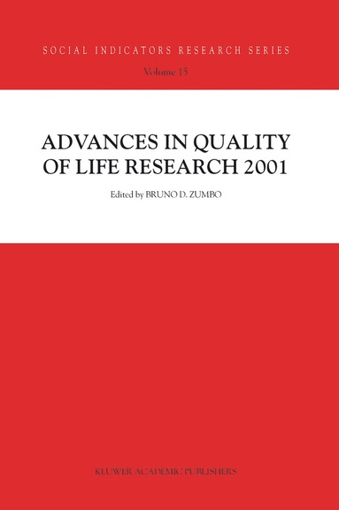 Bruno D. Zumbo - Advances in Quality of Life Research 2001, Inbunden