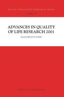 bokomslag Advances in Quality of Life Research 2001