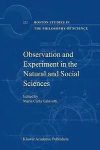 bokomslag Observation and Experiment in the Natural and Social Sciences