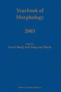 bokomslag Yearbook of Morphology 2003