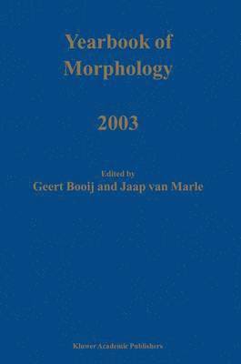 Yearbook of Morphology 2003 1
