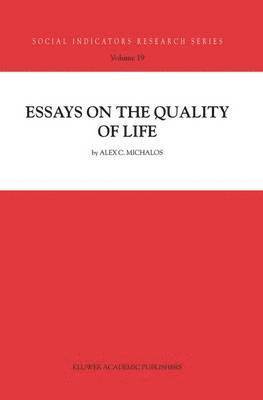 Essays on the Quality of Life 1