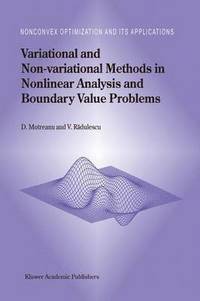 bokomslag Variational and Non-variational Methods in Nonlinear Analysis and Boundary Value Problems