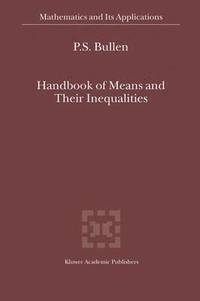 bokomslag Handbook of Means and Their Inequalities