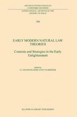 bokomslag Early Modern Natural Law Theories