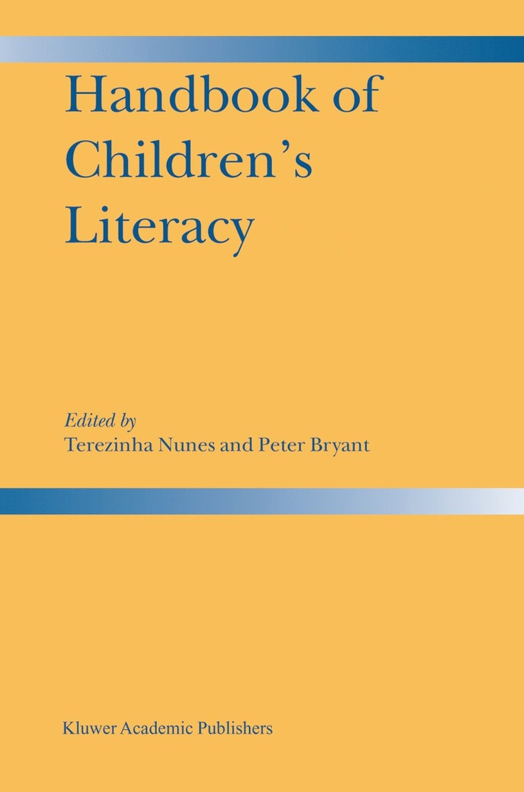 Handbook of Childrens Literacy 1