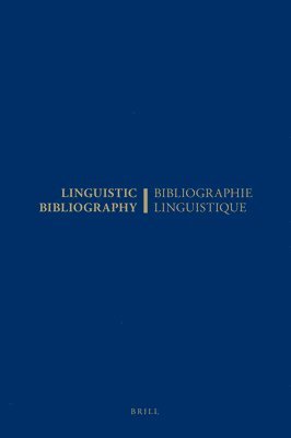 Bibliographie Linguistique De l'Annee 1999/Linguistic Bibliography for the Year 1999 1