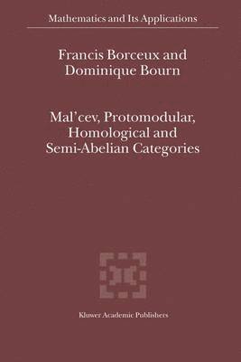 Mal'cev, Protomodular, Homological and Semi-Abelian Categories 1