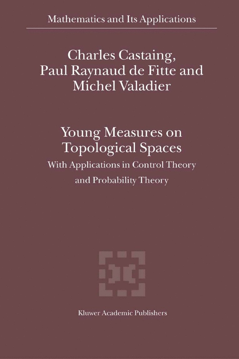 Charles Castaing, Paul Raynaud de Fitte, Michel Valadier - Young Measures on Topological Spaces, Inbunden