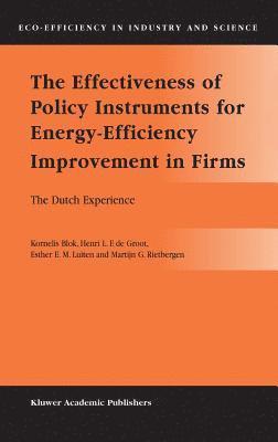 The Effectiveness of Policy Instruments for Energy-Efficiency Improvement in Firms 1