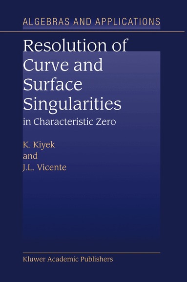 K. Kiyek, J.L. Vicente - Resolution of Curve and Surface Singularities in Characteristic Zero, Inbunden