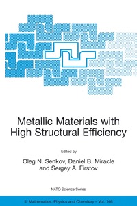 bokomslag Metallic Materials with High Structural Efficiency