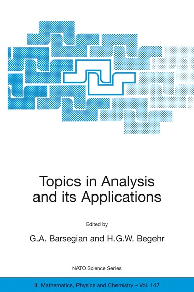 Grigor A. Barsegian, Heinrich G.W. Begehr - Topics in Analysis and its Applications, Häftad