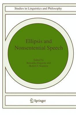 bokomslag Ellipsis and Nonsentential Speech