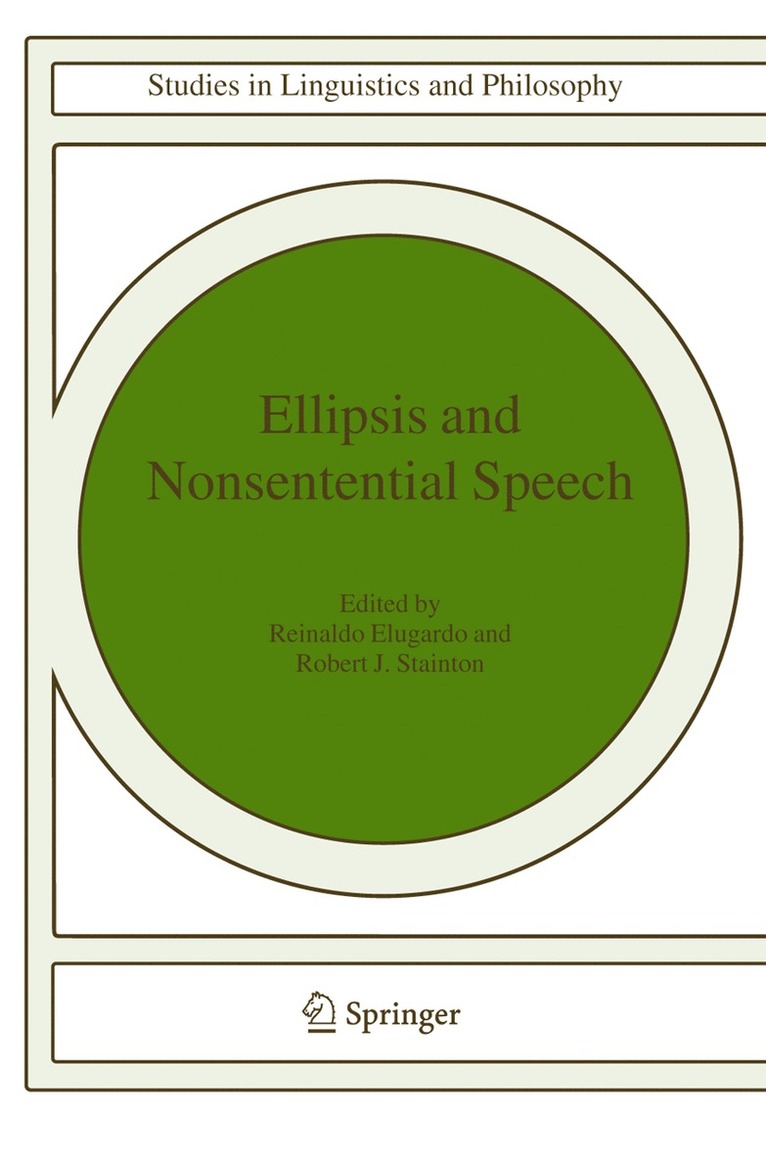 Ellipsis and Nonsentential Speech 1